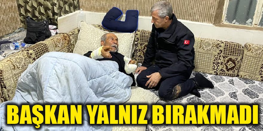 Başkan yalnız bırakmadı
