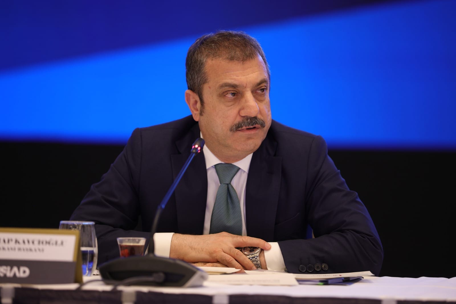 MÜSİAD GENEL BAŞKANI MAHMUT ASMALI, MERKEZ BANKASI BAŞKANI PROF. DR. ŞAHAP KAVCIOĞLU İLE BİR ARAYA GELDİ