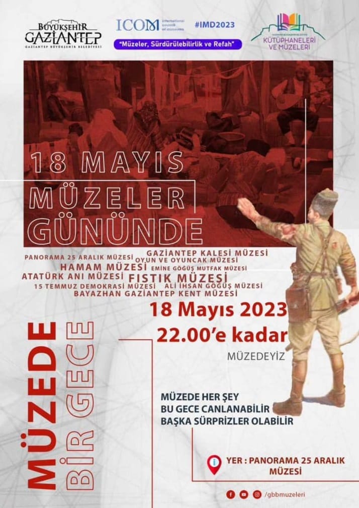 BÜYÜKŞEHİR’E BAĞLI MÜZELER DÜNYA MÜZELER GÜNÜ’NÜ KUTLUYOR