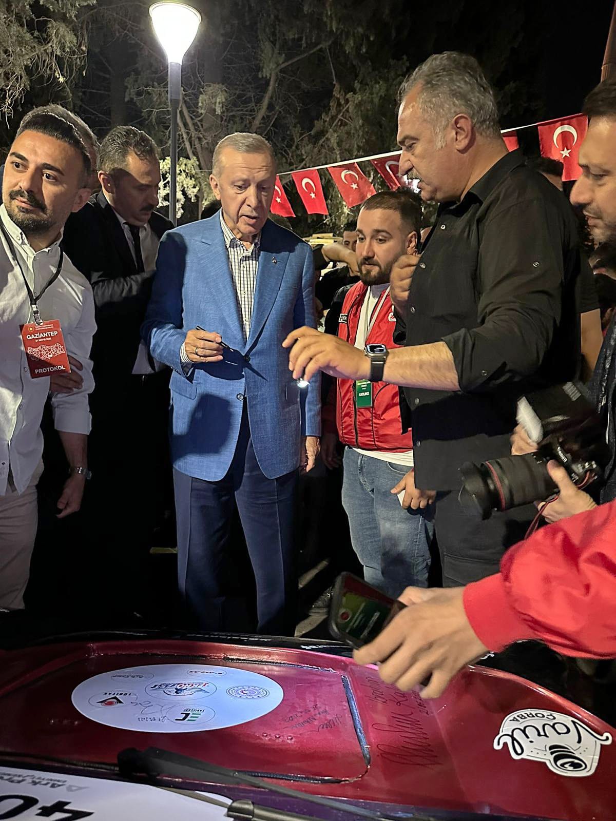 CUMHURBAŞKANI ERDOĞAN GAÜN ARACINI İMZALADI