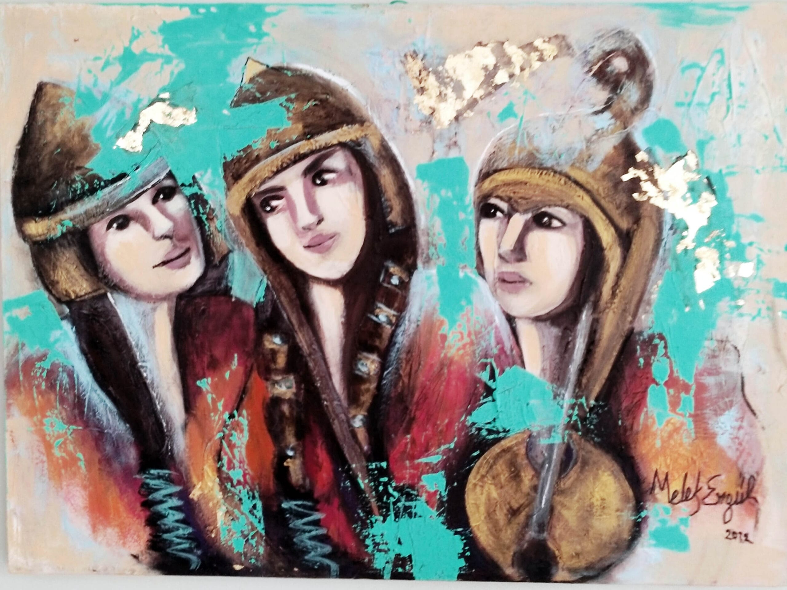 ZAMANA DOKUNMAK TEMALI AMAZON KADINLAR RESİM SERGİSİ-MELEK YILDIZ ERGÜL, SANKO SANAT GALERİSİ’NDE SERGİ AÇACAK