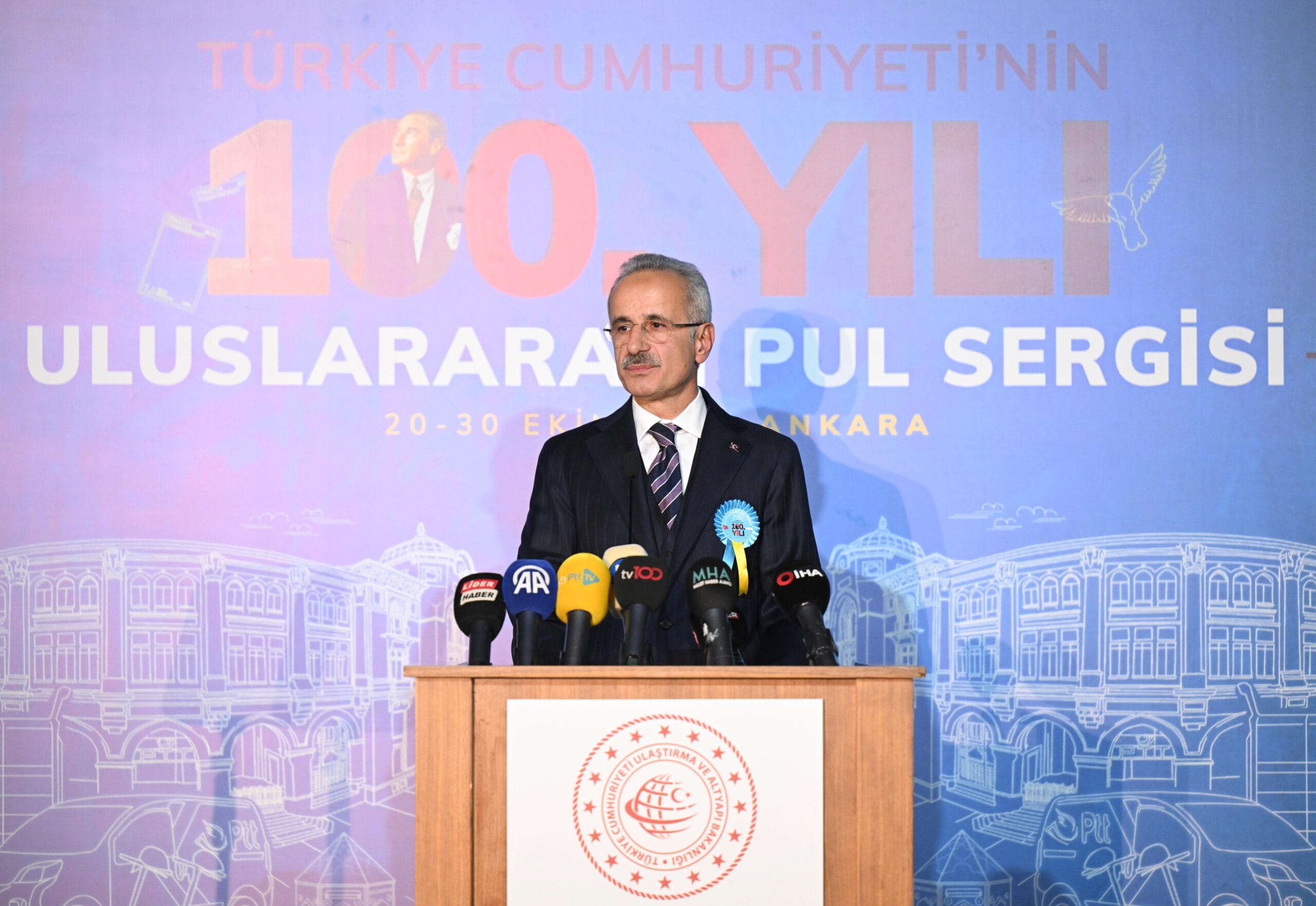 PTT’DEN TÜRKİYE CUMHURİYETİ’NİN 100’ÜNCÜ YILINA ÖZEL PUL…