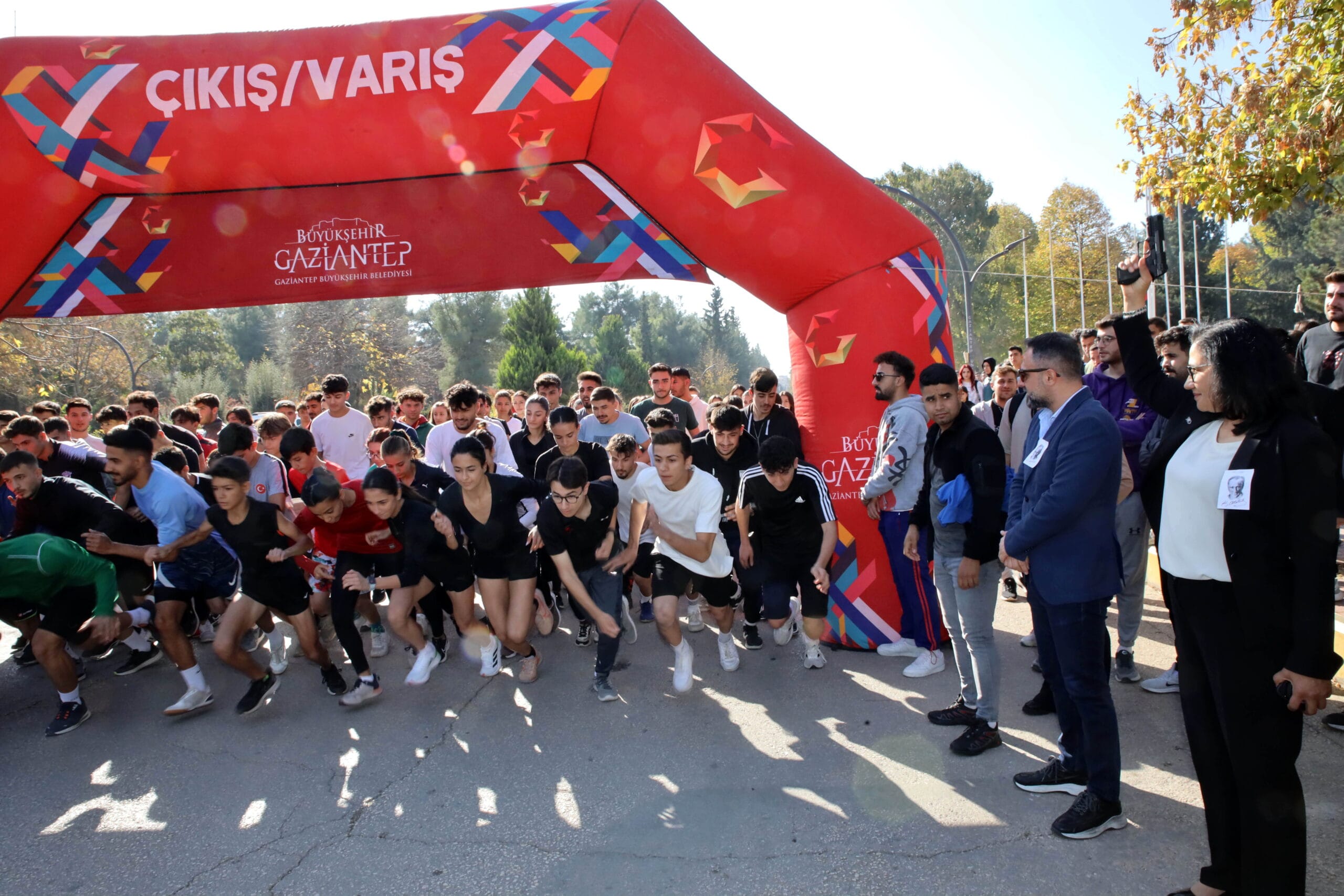 GAÜN’DE GELENEKSEL ATATRÜK’Ü ANMA KOŞUSU DÜZENLENDİ
