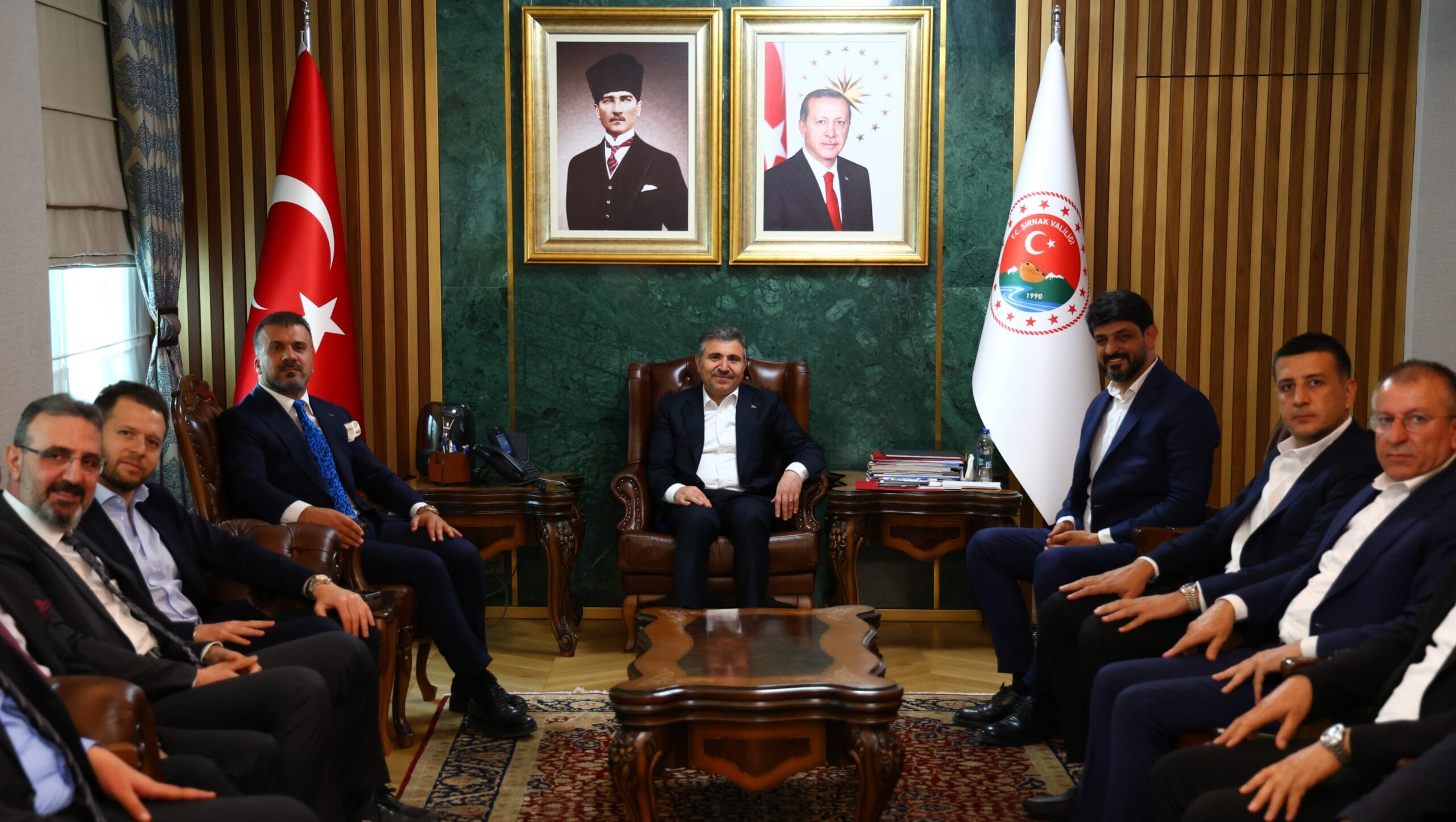 Güneydoğulu ihracatçılardan Şırnak Valisi Atay’a ziyaret