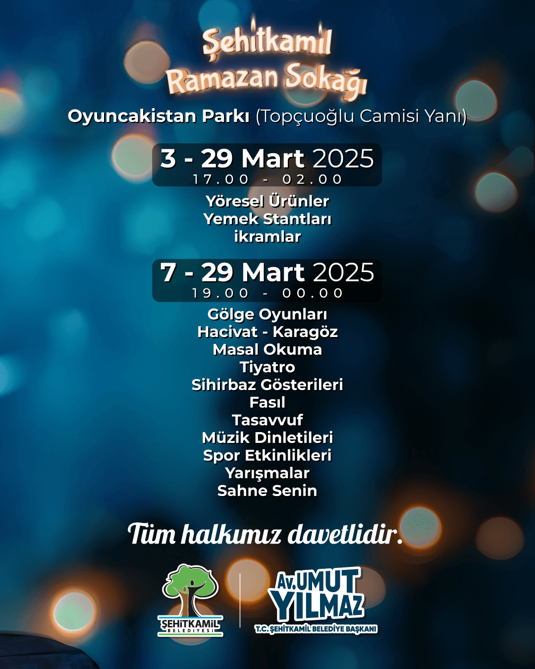 RAMAZAN’IN KALBİ ŞEHİTKAMİL’DE ATACAK