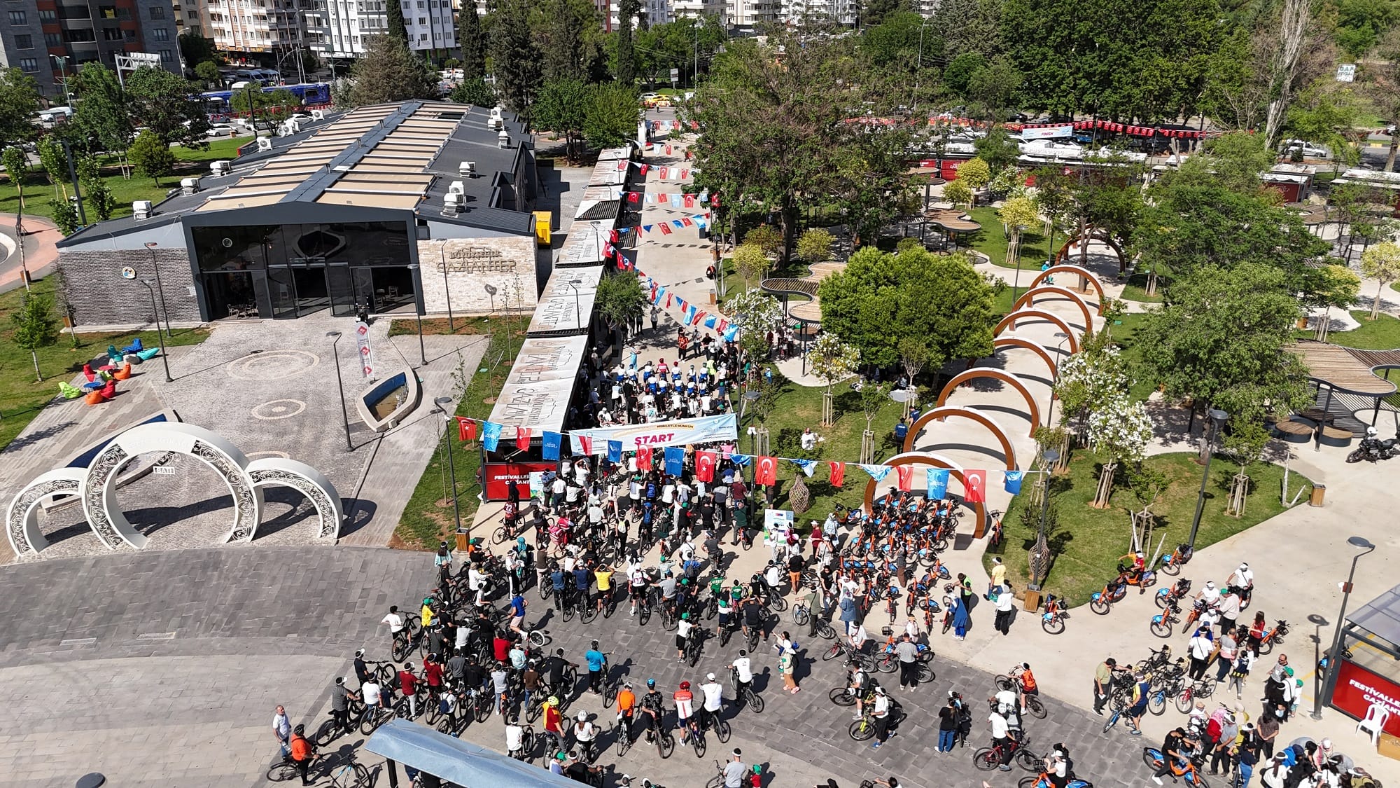 GAZİANTEP BİSİKLET FESTİVALİ YAPILDI 