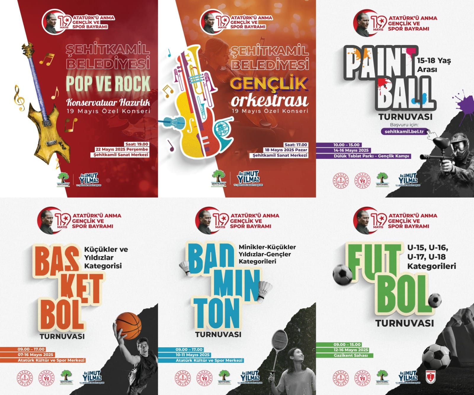 ŞEHİTKAMİL’DE GENÇLİK, BAYRAMINI COŞKUYLA KUTLAYACAK 