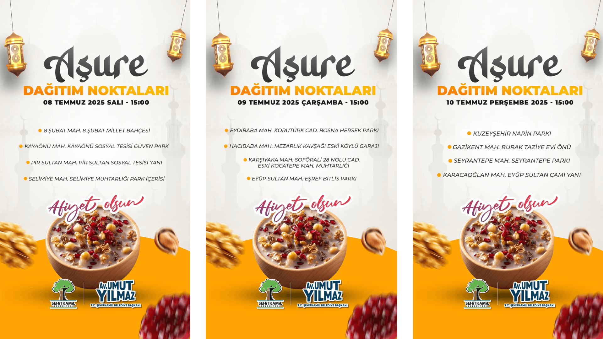 MUHARREM AYININ BEREKETİ ŞEHİTKAMİL’DE PAYLAŞILIYOR