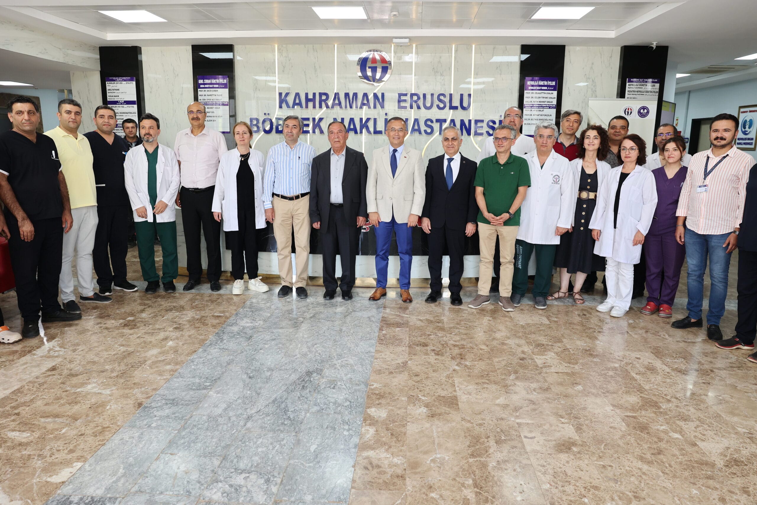 VALİ ÇEBER’DEN GAÜN KAHRAMAN ERUSLU BÖBREK NAKLİ HASTANESİ’NE ZİYARET