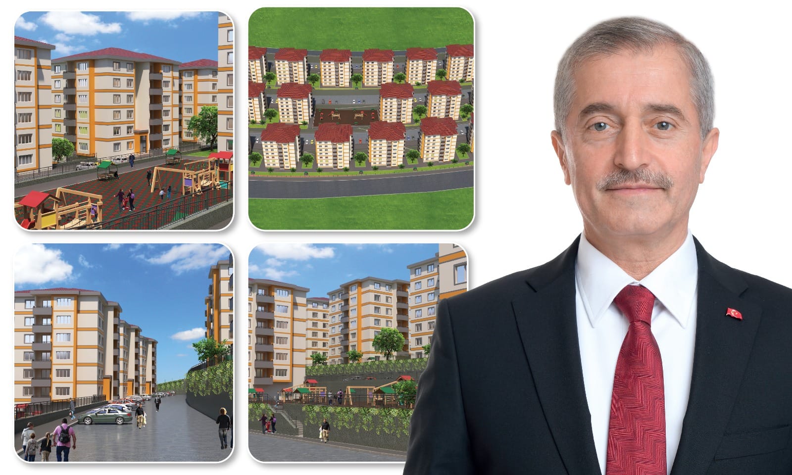 BAŞKAN TAHMAZOĞLU’NDAN KONUT MÜJDESİ “FAİZ YOK, KREDİ YOK, ARA ÖDEME YOK, 10 YIL VADE