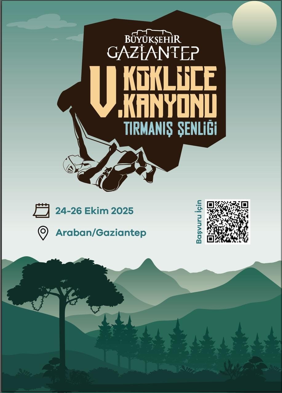 GAZİANTEP BÜYÜKŞEHİR 5’İNCİ KÖKLÜCE KANYONU TIRMANIŞ ŞENLİĞİ BAŞLIYOR
