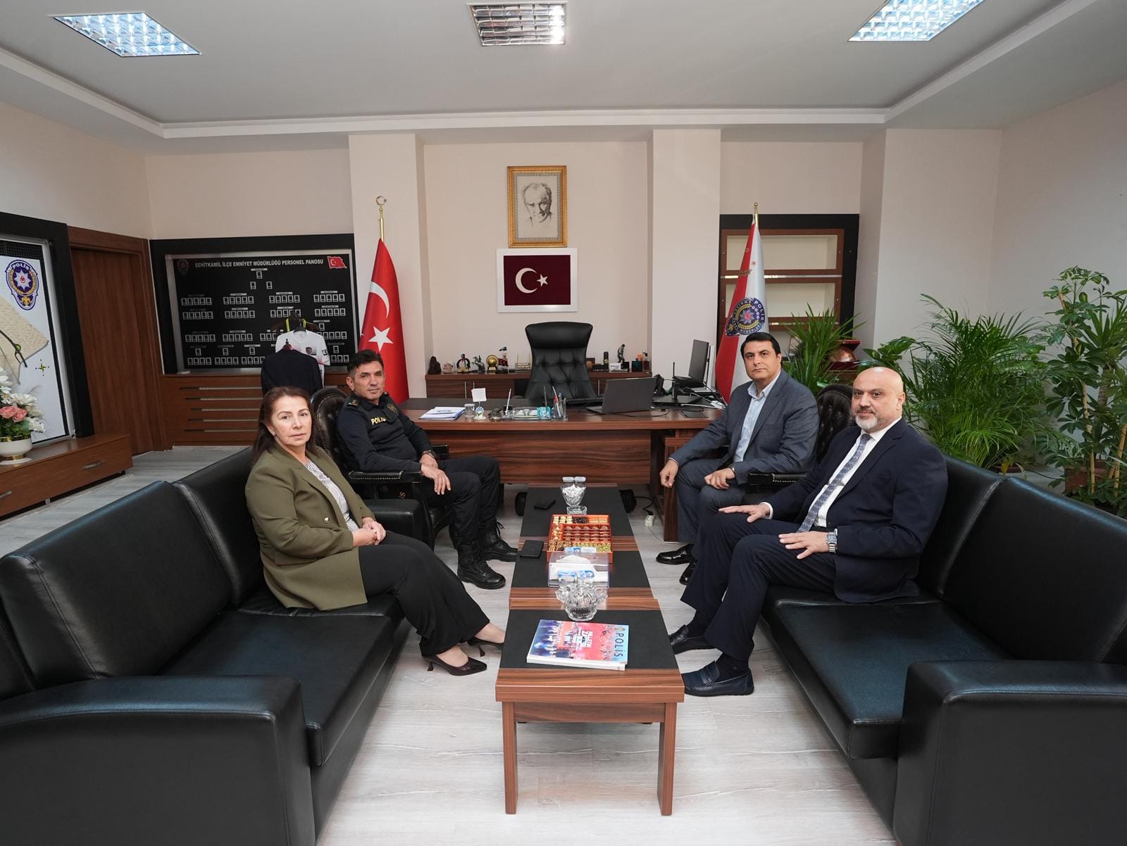 BAŞKAN YILMAZ’DAN EMNİYET MÜDÜRLERİNE ZİYARET