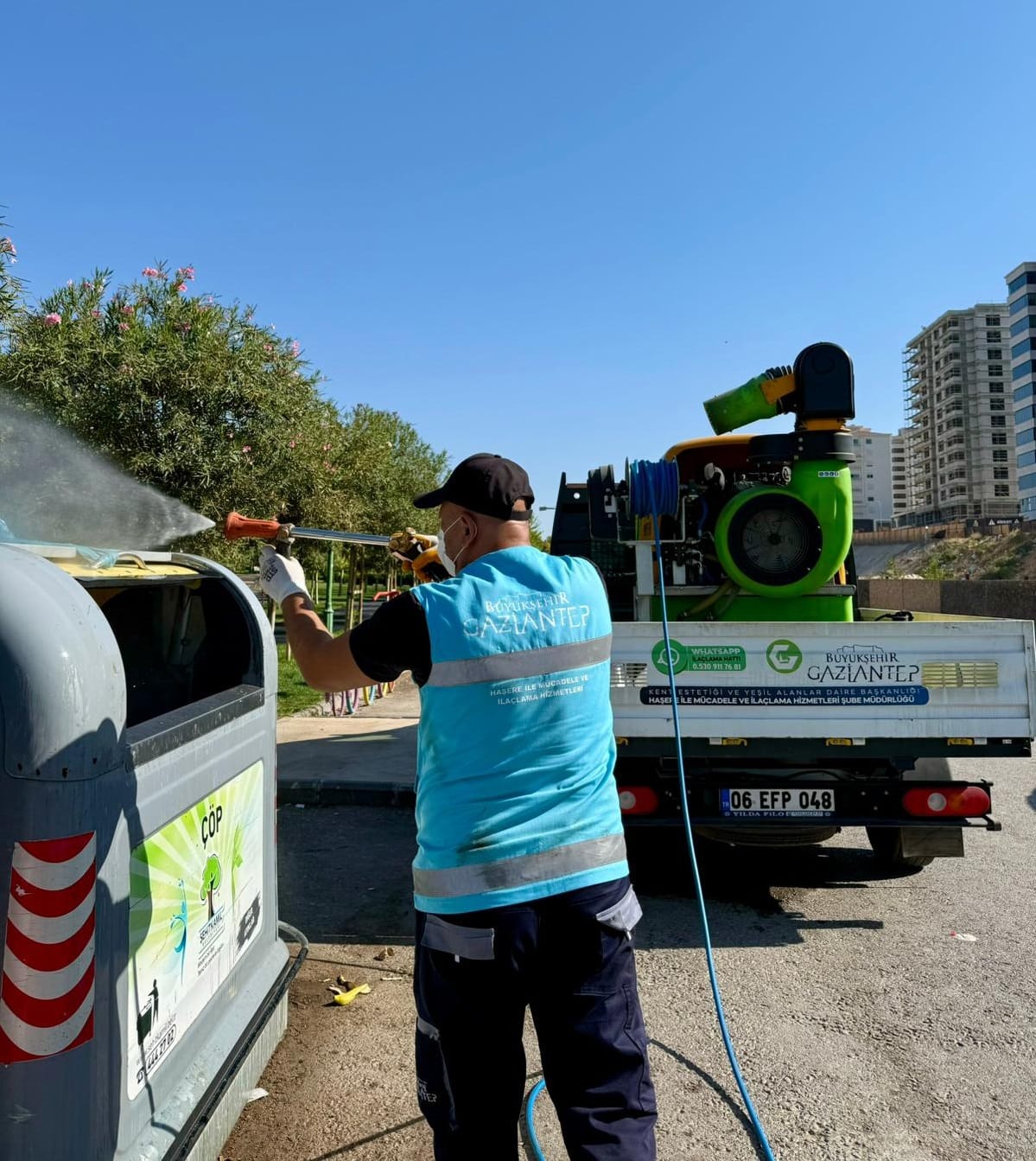 GAZİANTEP BÜYÜKŞEHİR, İLAÇLAMA ÇALIŞMALARINI ARTTIRDI