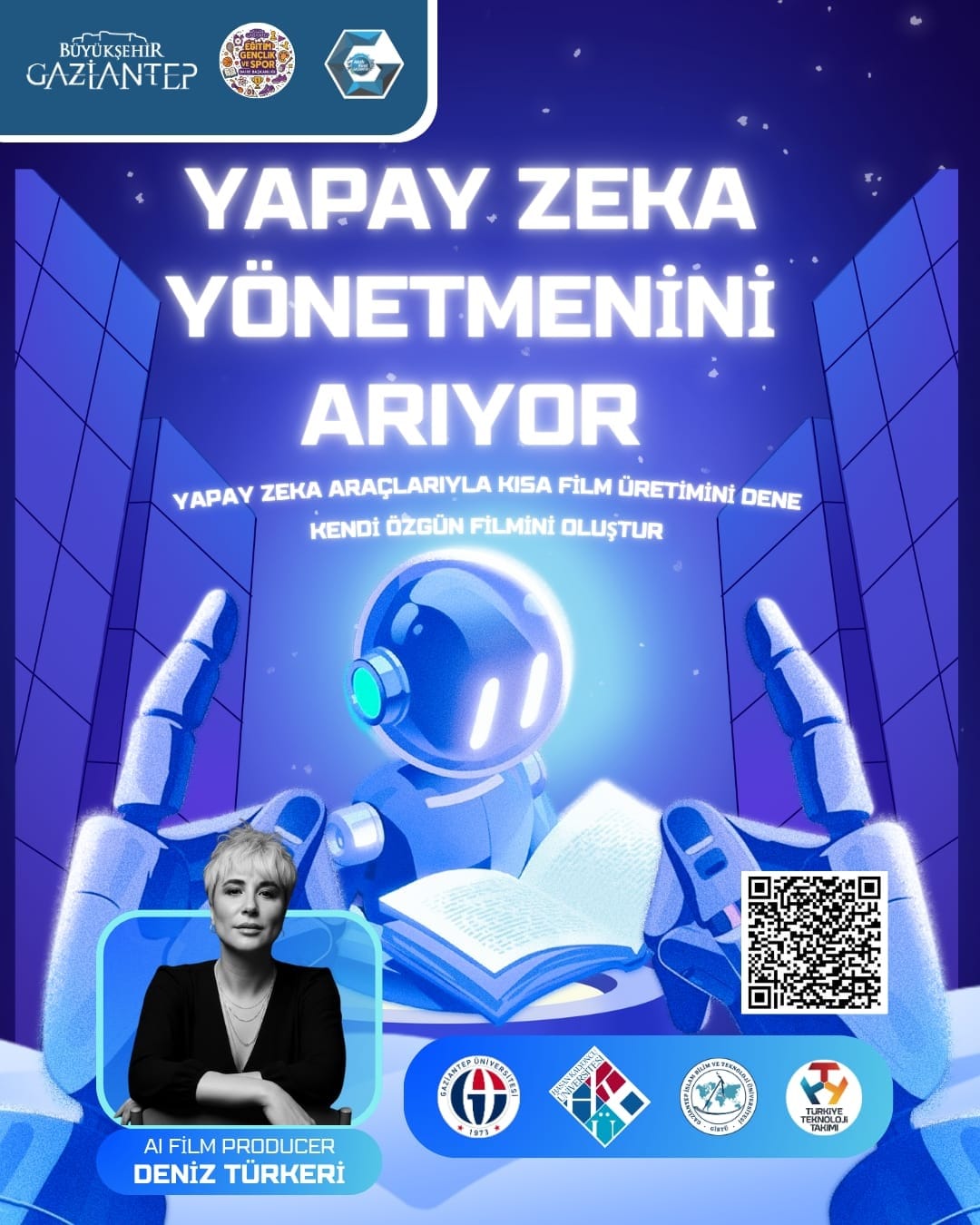 YAPAY ZEKÂ YÖNETMENİNİ ARIYOR: KISA FİLM HACKATHONU” GAZİANTEP’TE GERÇEKLEŞİYOR