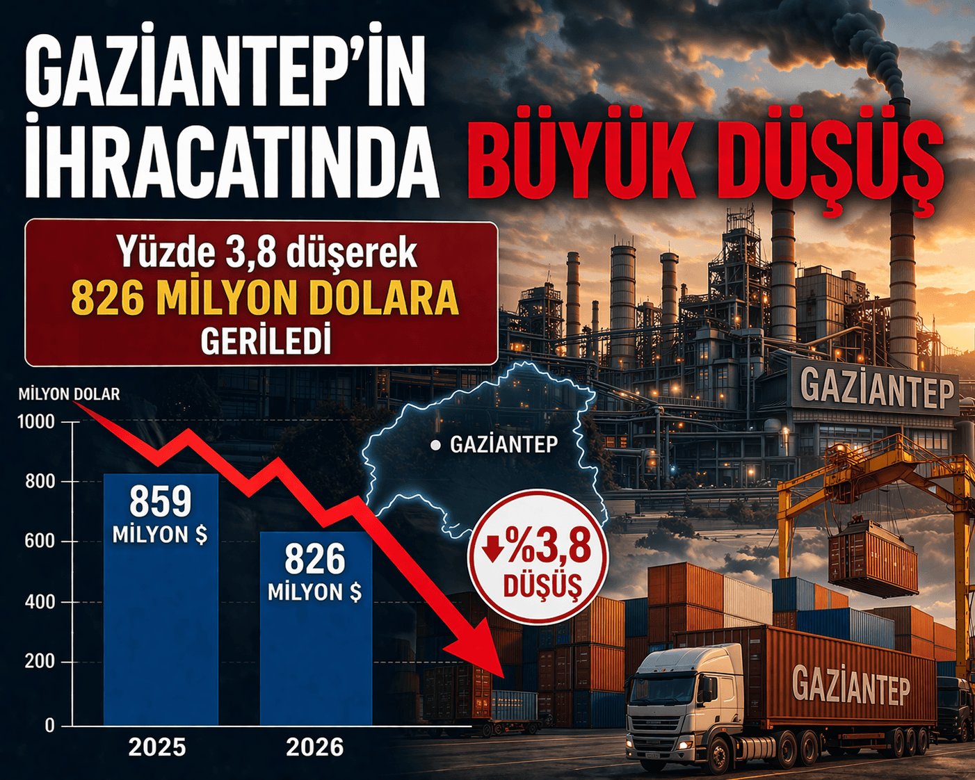 İhracatta ki Düşüş Rakamlara Yansıdı
