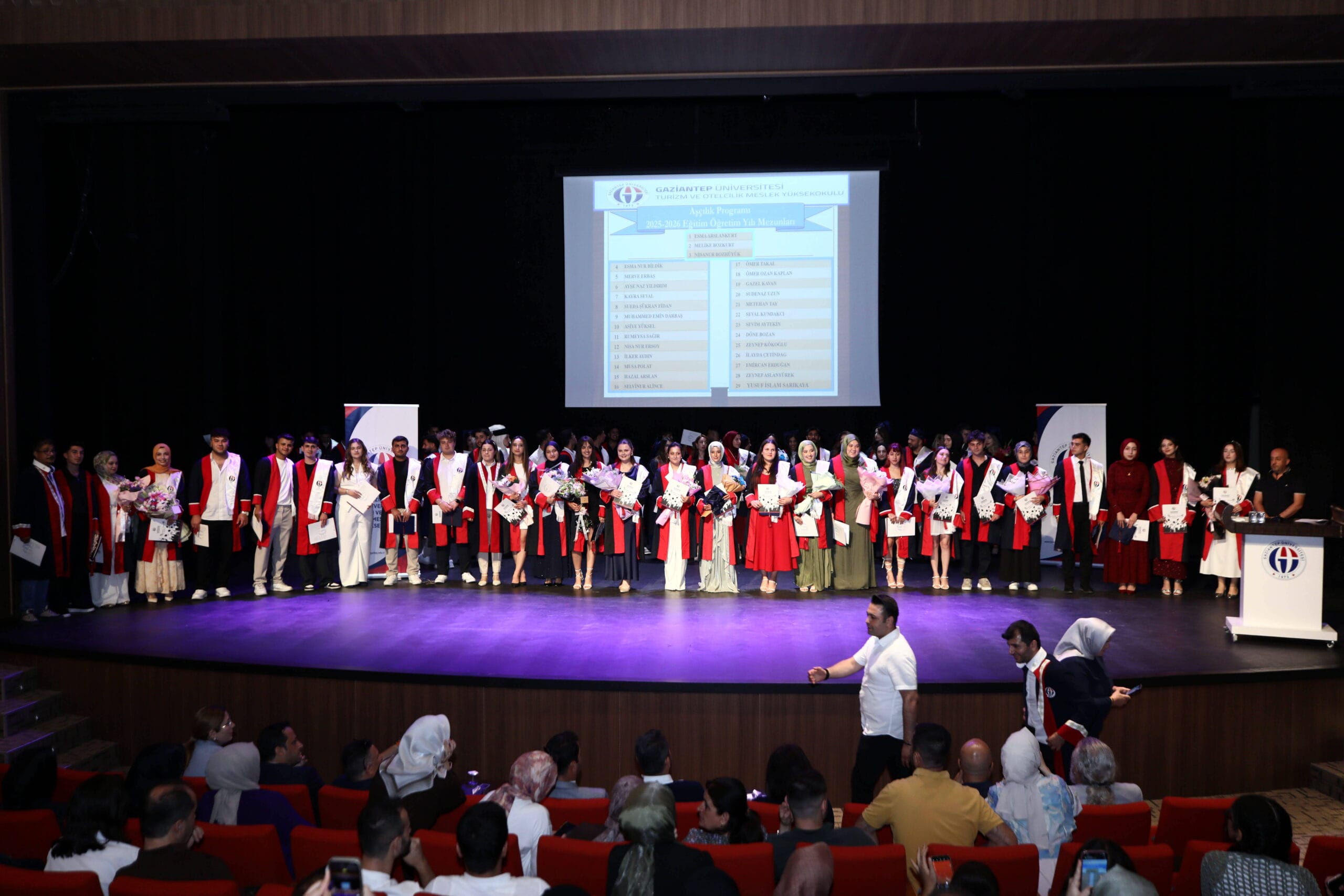 GAÜN TURİZM VE OTELCİLİK MYO MEZUNLARINI UĞURLADI
